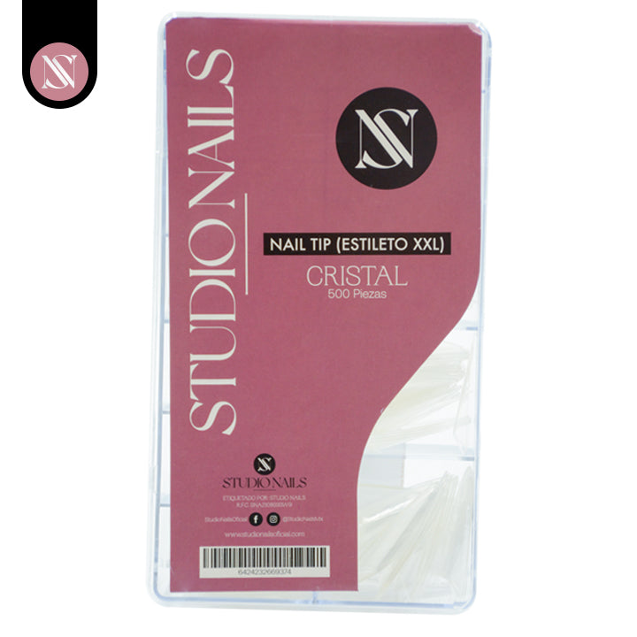 Tip Estileto Cristal XXL 500 pz
