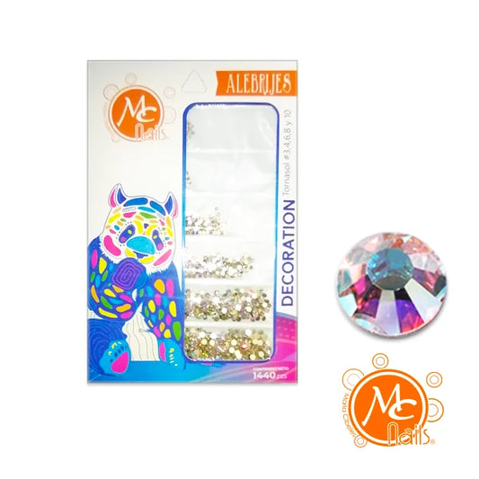 CRISTAL DAZZLING AB 939 TORNASOL #3,4,6,8 Y 10 CON 1440PZS