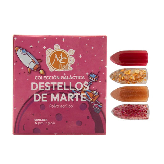 COLECCION DE ACRILICOS DESTELLOS DE MARTE 4PZS
