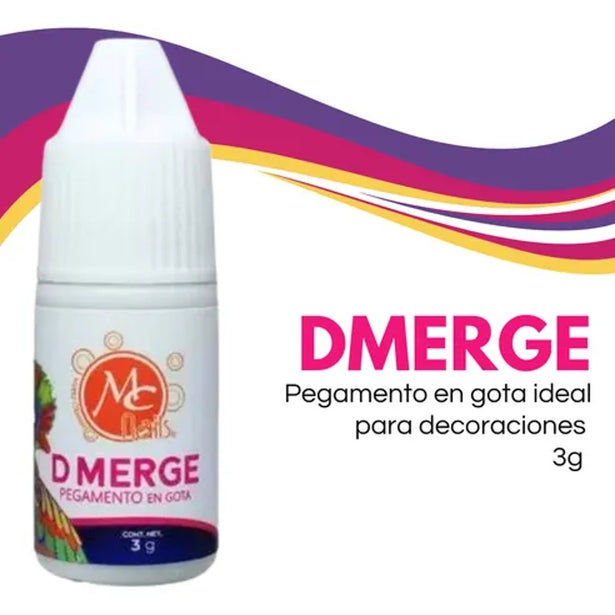 Mc Nails Pegamento De Gota Dmerge 3gr Adhesivo Uñas Transparente