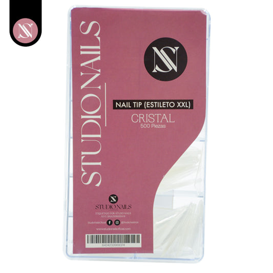Tip Estileto Cristal XXL 500 pz