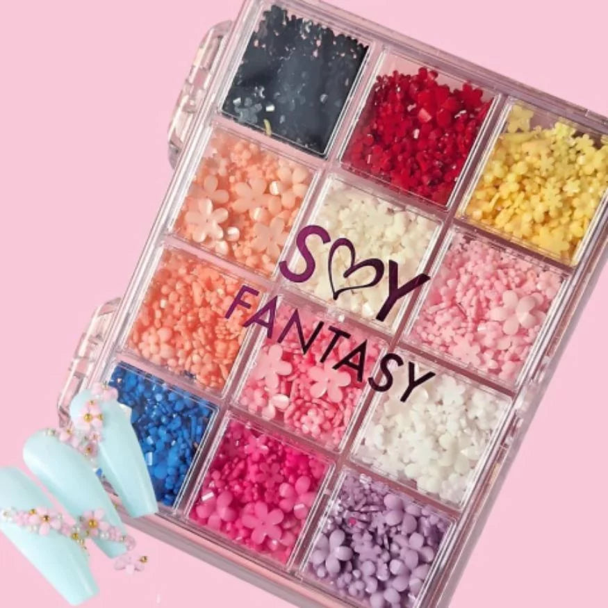 SET FLORES MIX FANTASY NAILS