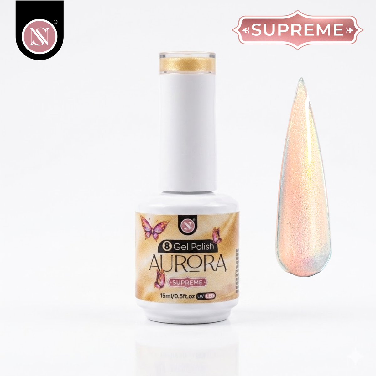 Gel Polish Aurora Edición Supreme 15ml Tono 08