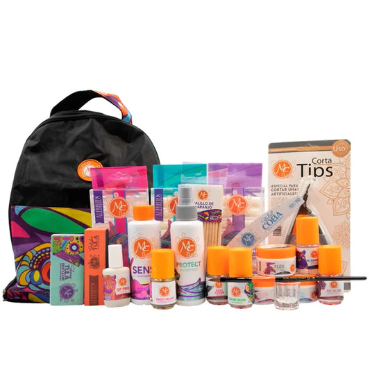 Kit Para Uñas Acrílicas Mc Nails Profesional + Mochila 23pzs