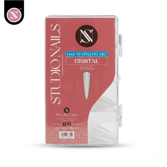 Tip Estiletto Cristal XXL Full Tip 500 Piezas | Studio Nails