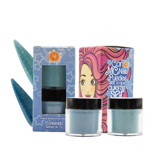 COLECCION DE ACRILICOS SE LO QUE QUIERAS SER AZUL 2PZS