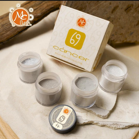 COLECCION DE ACRILICOS ZC CANCER RENCOROSO 4PZS 7gramos