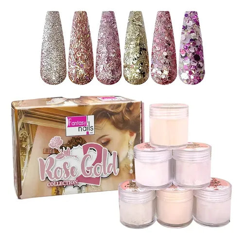 COLECCION ACRILICO 6PZS FANTASY NAILS