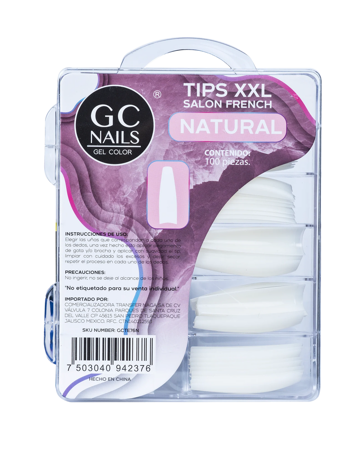 TIPS XXL SALON FRENCH 100PCS E76