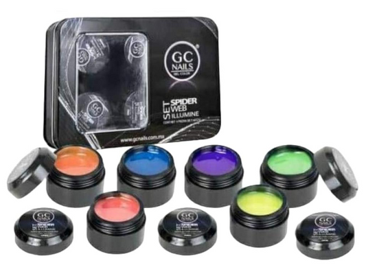 SPIDER GEL NEON 6PZS