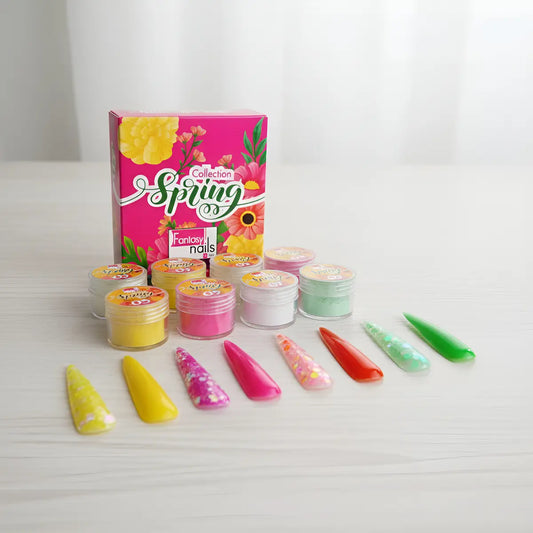 COLECCION ACRILICO SPRING (8PZS) FANTASY NAILS