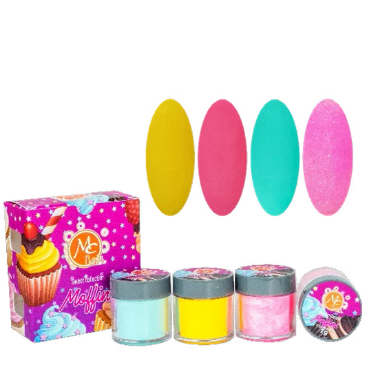 COLECCION DE ACRILICOS SWEET MOFFINS 4PZS