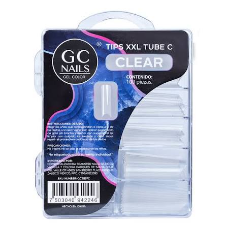 NAILS TIPS XXL TUBE C 100PCS E57