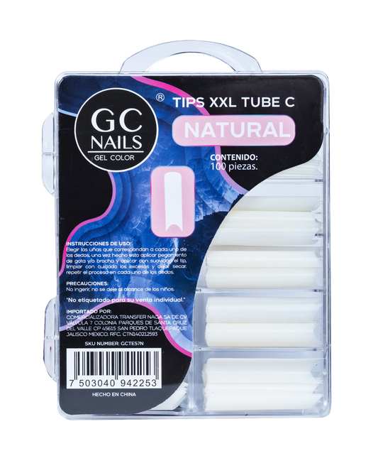 NAILS TIPS XXL TUBE C 100PCS E57