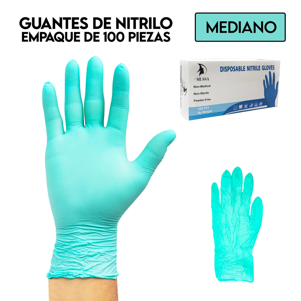 Guantes desechables de Nitrilo 50 PARES