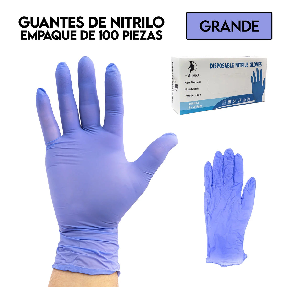 Guantes desechables de Nitrilo 50 PARES