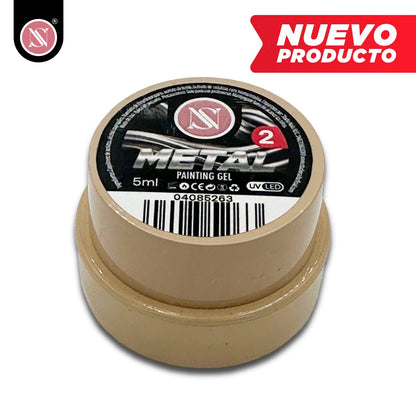 STUDIO NAILS Metal Painting Gel 5ml – | Plata