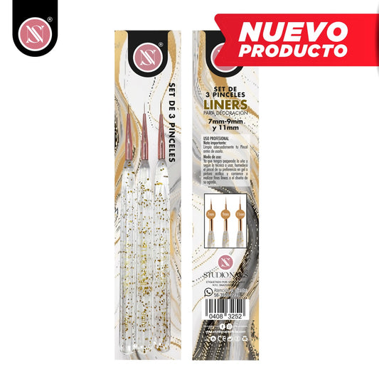 Set de Pinceles Liners para Decoración de Uñas – Precisión y Creatividad en Cada Trazo