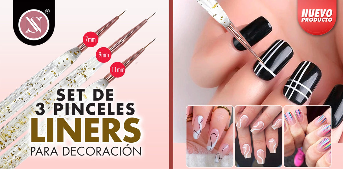 Set de Pinceles Liners para Decoración de Uñas – Precisión y Creatividad en Cada Trazo
