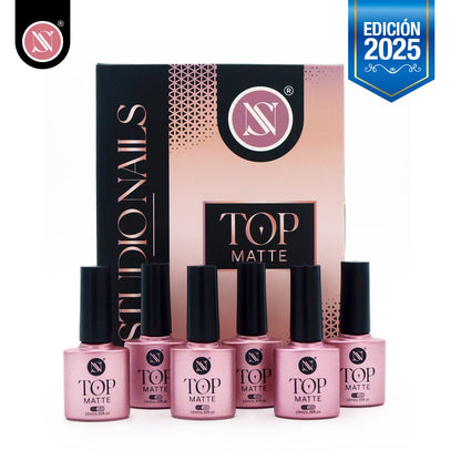 Top Matte – Colección 6 Piezas (10 ml c/u) | Studio Nails